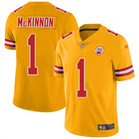 Nike Chiefs #1 Jerick McKinnon Gold Men's Stitched NFL Limited Inverted Legend Jersey