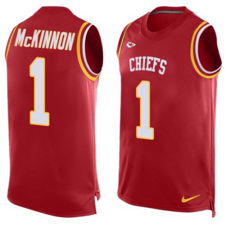 Nike Chiefs #1 Jerick McKinnon Red Team Color Men's Stitched NFL Limited Tank Top Jersey