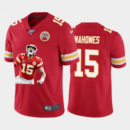 Kansas City Chiefs #15 Patrick Mahomes Nike Team Hero 1 Vapor Limited NFL 100 Jersey Red