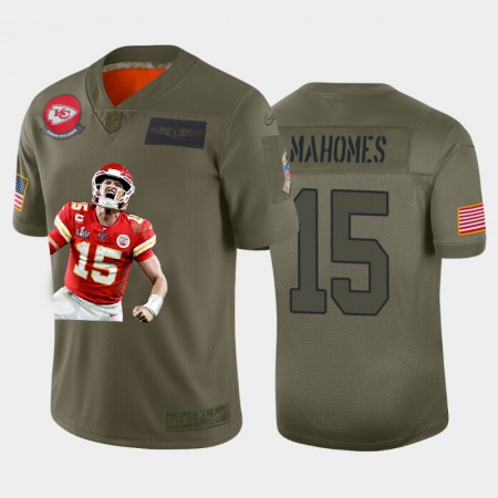 Kansas City Chiefs #15 Patrick Mahomes Nike Team Hero 2 Vapor Limited NFL Jersey Camo