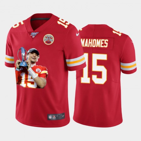 Kansas City Chiefs #15 Patrick Mahomes Nike Team Hero 3 Vapor Limited NFL 100 Jersey Red