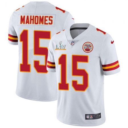 Nike Chiefs #15 Patrick Mahomes White Men's Super Bowl LV Bound Stitched NFL Vapor Untouchable Limited Jersey