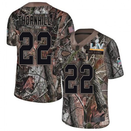 Nike Chiefs #22 Juan Thornhill Camo Men's Super Bowl LV Bound Stitched NFL Limited Rush Realtree Jersey