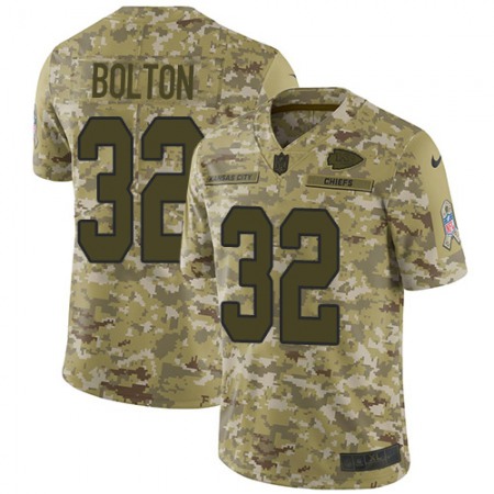 Nike Chiefs #32 Nick Bolton Camo Men's Stitched NFL Limited 2018 Salute To Service Jersey