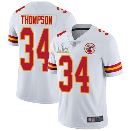 Nike Chiefs #34 Darwin Thompson White Men's Super Bowl LV Bound Stitched NFL Vapor Untouchable Limited Jersey