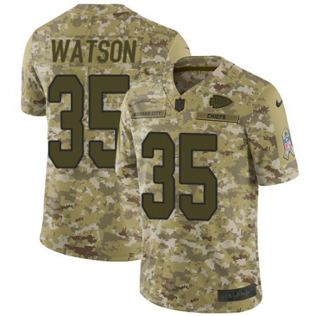 Nike Chiefs #35 Jaylen Watson Camo Men's Stitched NFL Limited 2018 Salute To Service Jersey