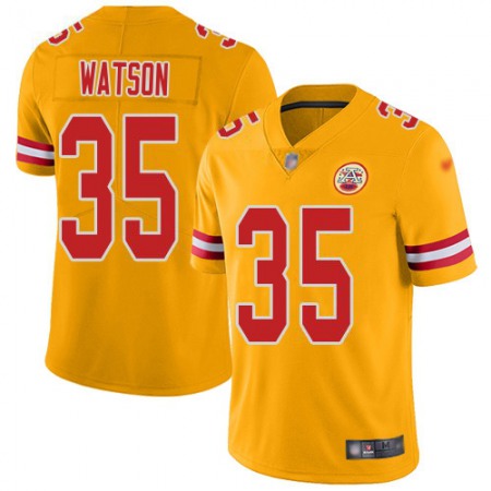 Nike Chiefs #35 Jaylen Watson Gold Men's Stitched NFL Limited Inverted Legend Jersey