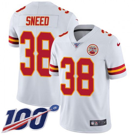 Nike Chiefs #38 L'Jarius Sneed White Men's Stitched NFL 100th Season Vapor Limited Jersey