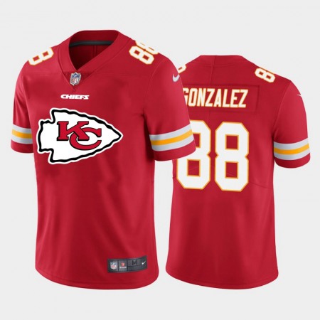 Kansas City Chiefs #88 Tony Gonzalez Red Men's Nike Big Team Logo Player Vapor Limited NFL Jersey