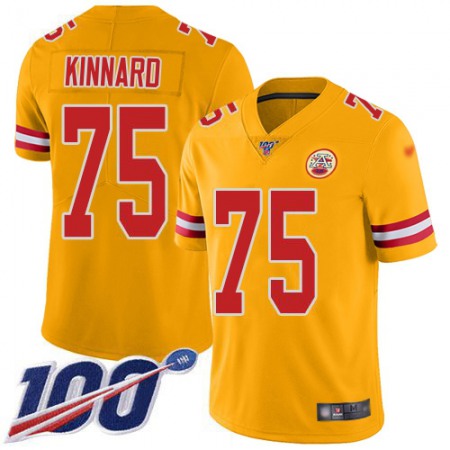 Nike Chiefs #75 Darian Kinnard Gold Men's Stitched NFL Limited Inverted Legend 100th Season Jersey