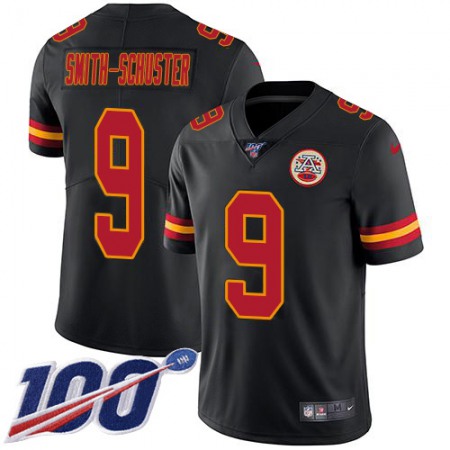 Nike Chiefs #9 JuJu Smith-Schuster Black Men's Stitched NFL Limited Rush 100th Season Jersey