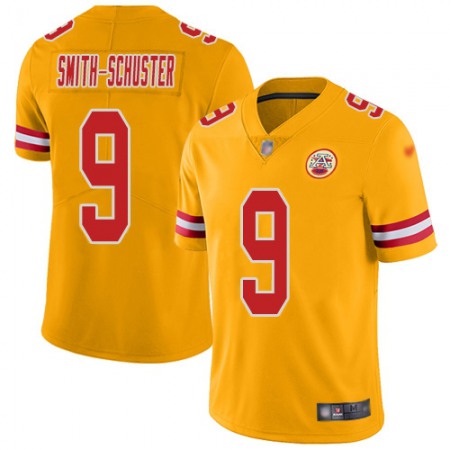 Nike Chiefs #9 JuJu Smith-Schuster Gold Men's Stitched NFL Limited Inverted Legend Jersey