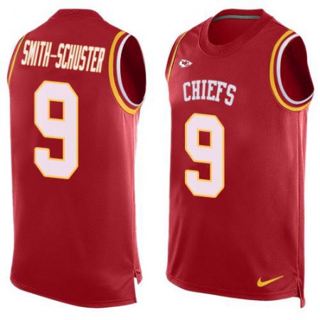 Nike Chiefs #9 JuJu Smith-Schuster Red Team Color Men's Stitched NFL Limited Tank Top Jersey