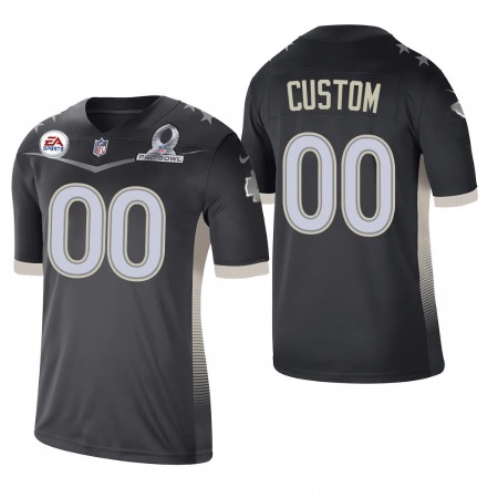 Kansas City Chiefs Custom 2021 AFC Pro Bowl Game Anthracite NFL Jersey