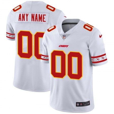 Kansas City Chiefs Custom Nike White Team Logo Vapor Limited NFL Jersey