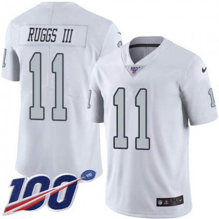 Nike Raiders #11 Henry Ruggs III White Men's Stitched NFL Limited Rush 100th Season Jersey