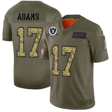 Nike Raiders #17 Davante Adams Men's Nike 2019 Olive Camo Salute To Service Limited NFL Jersey