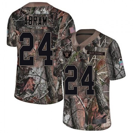 Nike Raiders #24 Johnathan Abram Camo Men's Stitched NFL Limited Rush Realtree Jersey