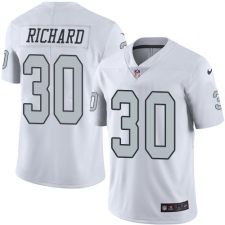 Nike Raiders #30 Jalen Richard White Men's Stitched NFL Limited Rush Jersey