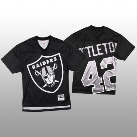 NFL Las Vegas Raiders #42 Cory Littleton Black Men's Mitchell & Nell Big Face Fashion Limited NFL Jersey