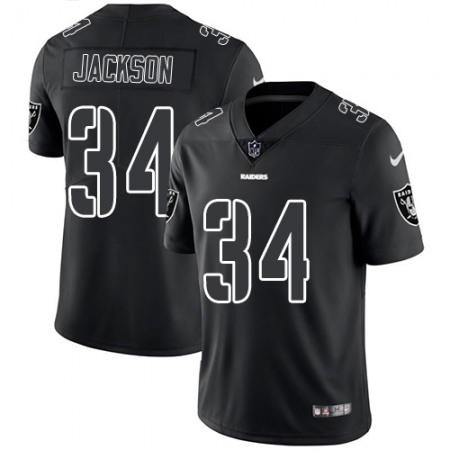 Nike Raiders #34 Bo Jackson Black Men's Stitched NFL Limited Rush Impact Jersey