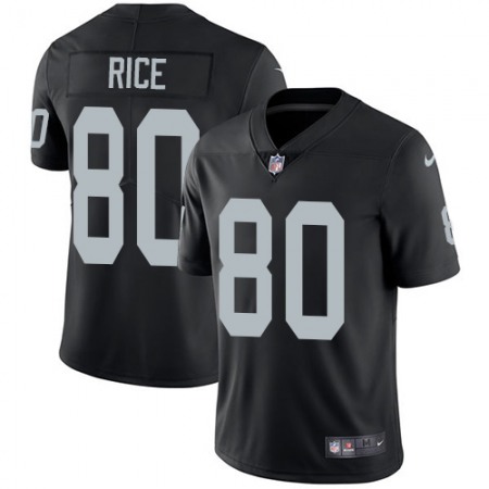 Nike Raiders #80 Jerry Rice Black Team Color Men's Stitched NFL Vapor Untouchable Limited Jersey