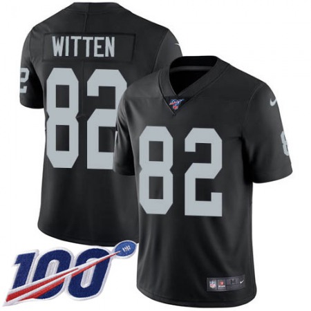 Nike Raiders #82 Jason Witten Black Team Color Men's Stitched NFL 100th Season Vapor Untouchable Limited Jersey