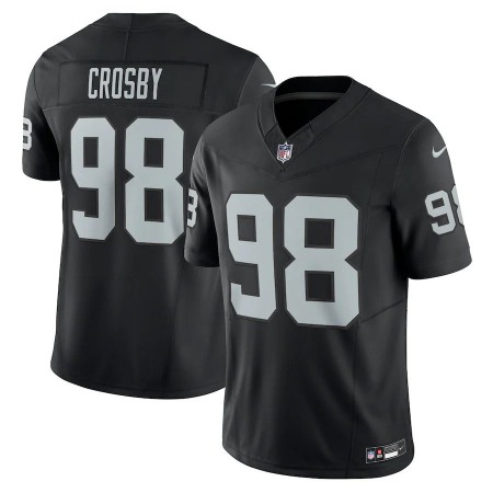 Las Vegas Raiders #98 Maxx Crosby Nike Men's Black Vapor F.U.S.E. Limited Jersey