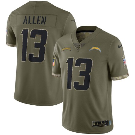 Los Angeles Chargers #13 Keenan Allen Nike Men's 2022 Salute To Service Limited Jersey - Olive