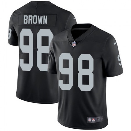 Nike Raiders #98 Trent Brown Black Team Color Men's Stitched NFL Vapor Untouchable Limited Jersey