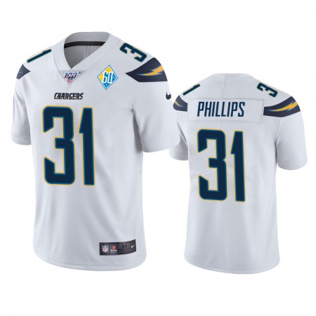 Los Angeles Chargers #31 Adrian Phillips White 60th Anniversary Vapor Limited NFL Jersey