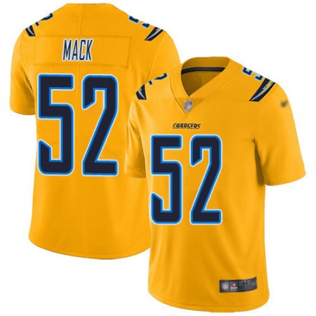 Nike Chargers #52 Khalil Mack Gold Men's Stitched NFL Limited Inverted Legend Jersey