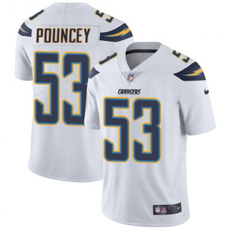 Nike Chargers #53 Mike Pouncey White Men's Stitched NFL Vapor Untouchable Limited Jersey