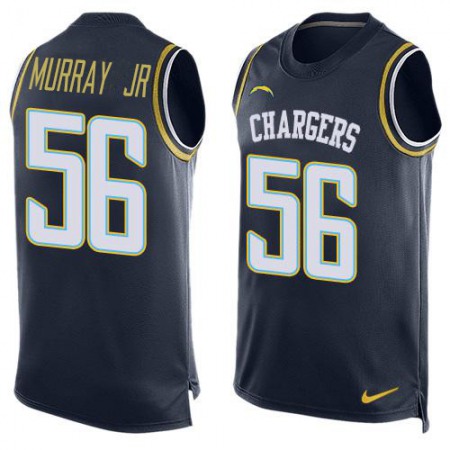 Nike Chargers #56 Kenneth Murray Jr Navy Blue Team Color Men's Stitched NFL Limited Tank Top Jersey