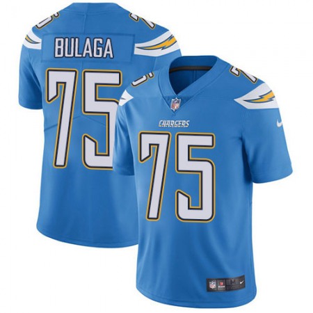 Nike Chargers #75 Bryan Bulaga Electric Blue Alternate Men's Stitched NFL Vapor Untouchable Limited Jersey