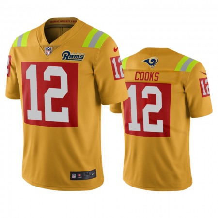 Los Angeles Rams #12 Brandin Cooks Gold Vapor Limited City Edition NFL Jersey