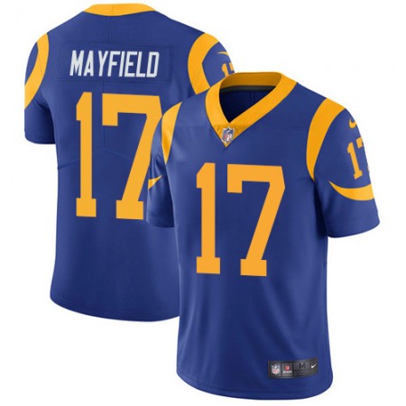 Nike Rams #17 Baker Mayfield Royal Blue Alternate Men's Stitched NFL Vapor Untouchable Limited Jersey