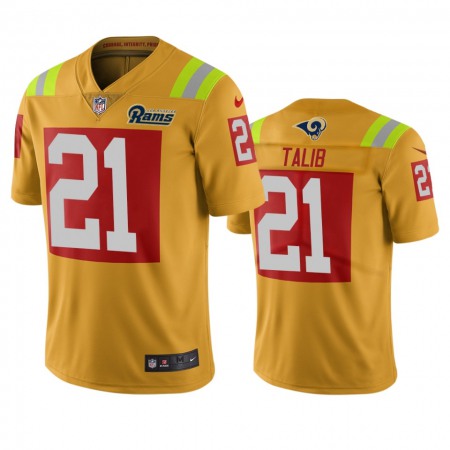 Los Angeles Rams #21 Aqib Talib Gold Vapor Limited City Edition NFL Jersey