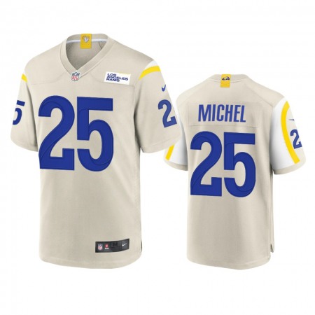 Los Angeles Rams #25 Sony Michel Men's Nike Game NFL Jersey - Bone