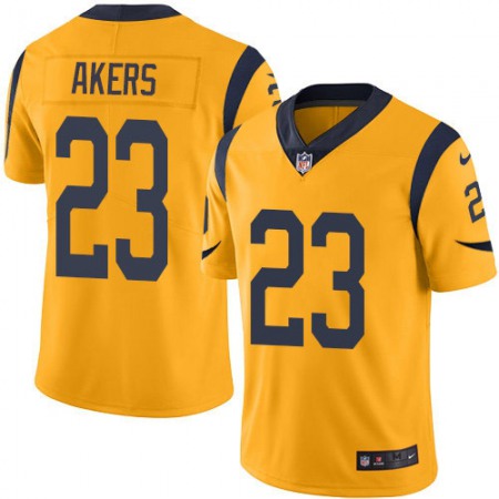 Nike Rams #23 Cam Akers Gold Men's Stitched NFL Limited Rush Jersey