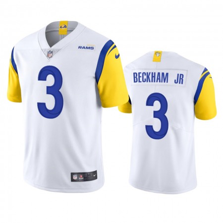 Los Angeles Rams #3 Odell Beckham Jr. Men's Nike Alternate Vapor Limited NFL Jersey - White