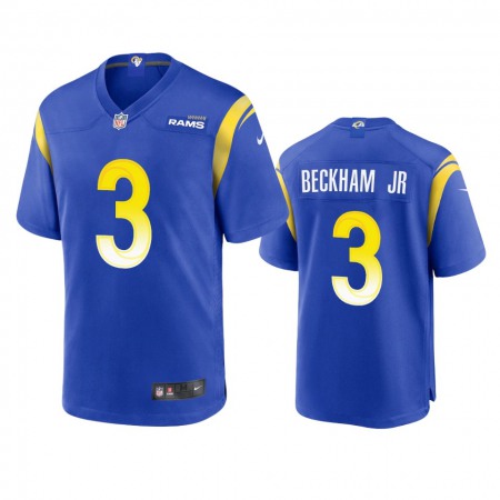 Los Angeles Rams #3 Odell Beckham Jr. Men's Nike Game NFL Jersey - Royal