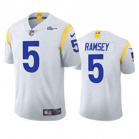 Los Angeles Rams #5 Jalen Ramsey Men's Nike 2021 Vapor Limited NFL Jersey - White