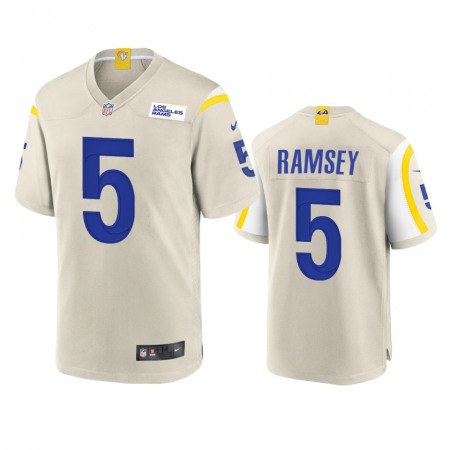 Los Angeles Rams #5 Jalen Ramsey Men's Nike Game NFL Jersey - Bone