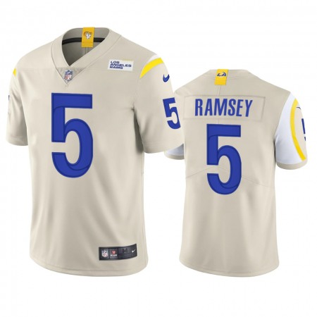 Los Angeles Rams #5 Jalen Ramsey Men's Nike Vapor Limited NFL Jersey - Bone