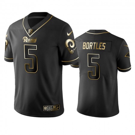 Nike Rams #5 Blake Bortles Black Golden Limited Edition Stitched NFL Jersey