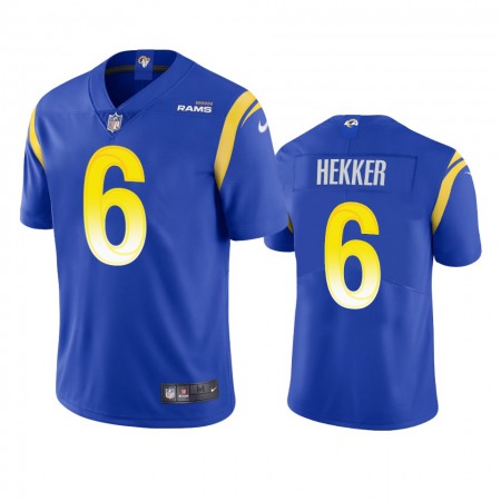 Los Angeles Rams #6 Johnny Hekker Men's Nike Vapor Limited NFL Jersey - Royal