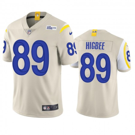 Los Angeles Rams #89 Tyler Higbee Men's Nike Vapor Limited NFL Jersey - Bone