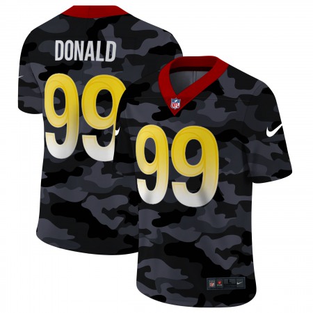 Los Angeles Rams #99 Aaron Donald Men's Nike 2020 Black CAMO Vapor Untouchable Limited Stitched NFL Jersey