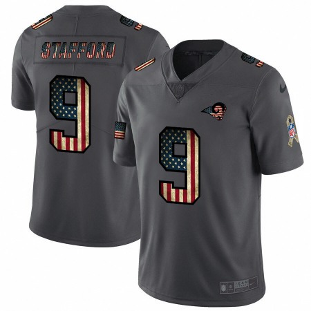 Los Angeles Rams #9 Matthew Stafford Nike 2018 Salute to Service Retro USA Flag Limited NFL Jersey